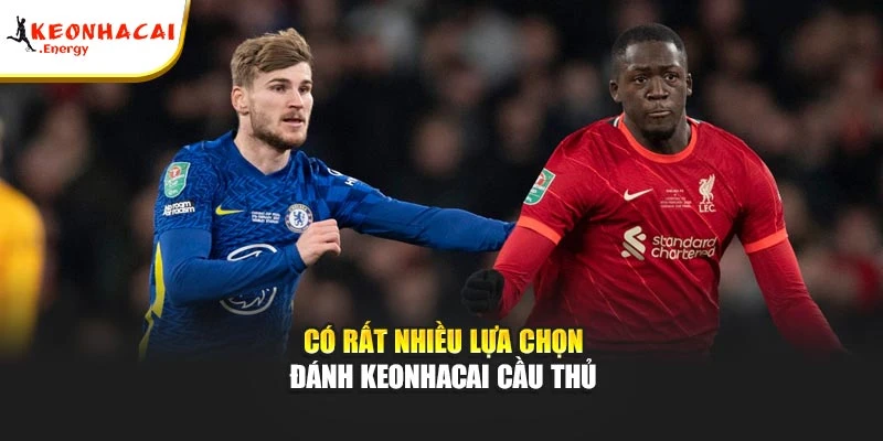 Có rất nhiều lựa chọn đánh keonhacai cầu thủ