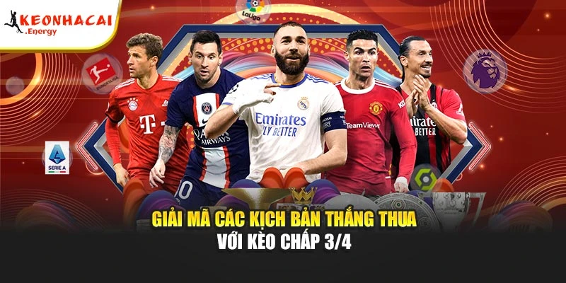 Giải mã các kịch bản thắng thua với kèo chấp 3/4