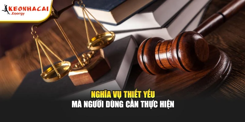 Nghĩa vụ thiết yếu mà người dùng cần thực hiện